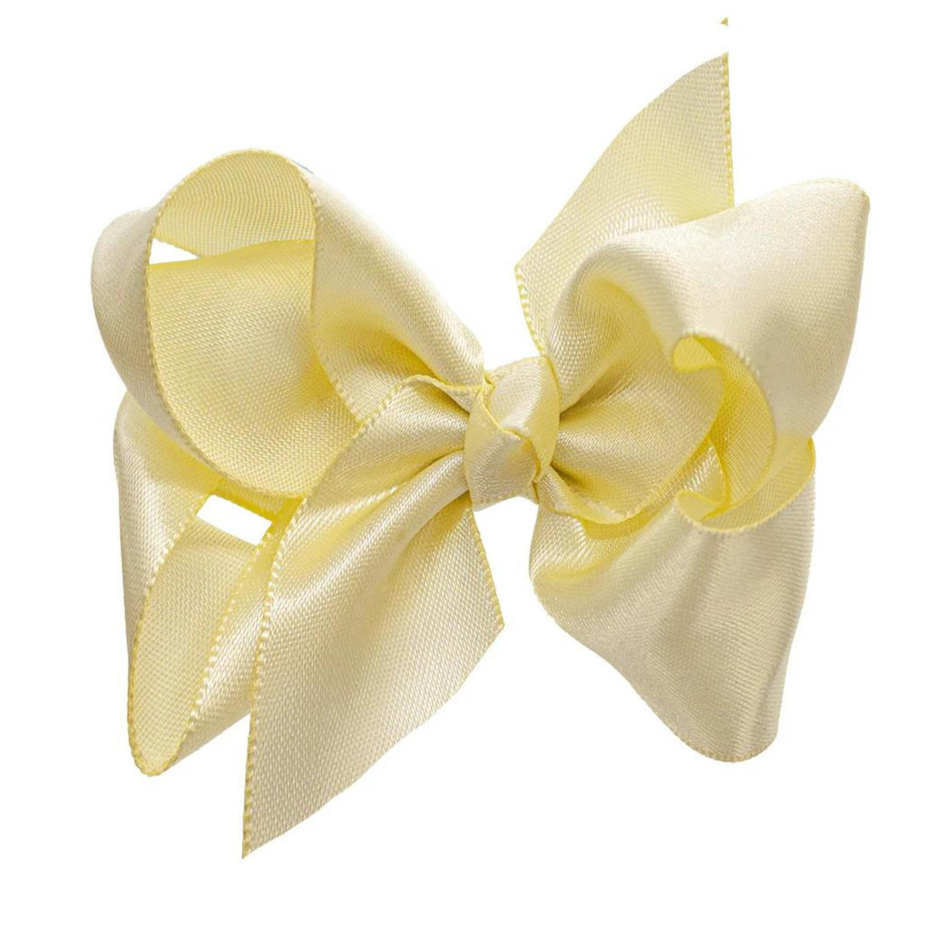 [111-Lysgul--] Satengsløyfe | Lys gul